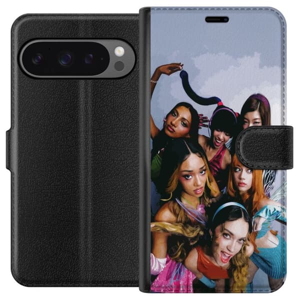 Kompatibelt Lommeboketui til Google Pixel 9 Pro XL KATSEYE flerfarget