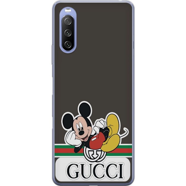 Sony Xperia 10 III Lite Läpinäkyvä kuori Gucci Musse Pig