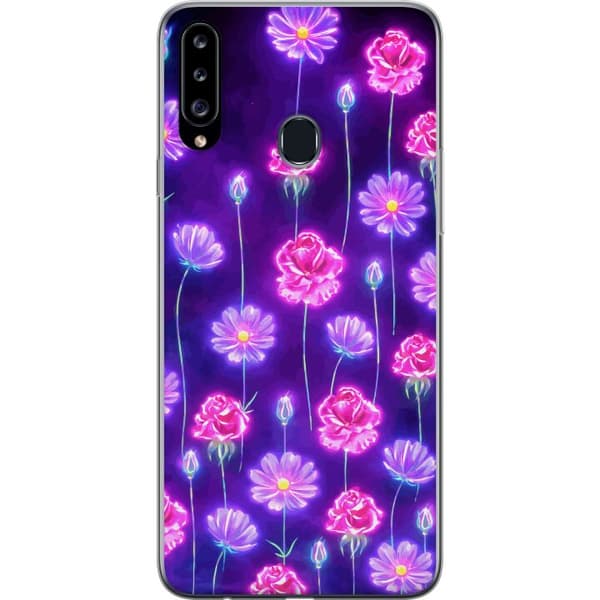 Kompatibel Mobilcover til Samsung Galaxy A20s Blomstring Dagdrøm Elektriske kronblade