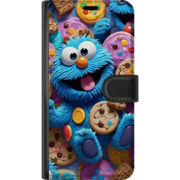 Kompatibel Tegnebogsetui til Apple iPhone 12 mini Kagemonster med farverige småkager i sød illustration