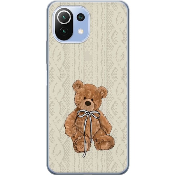 Xiaomi Mi 11 Lite Gjennomsiktig deksel Liten Bamse – klassisk bamse i enkel design