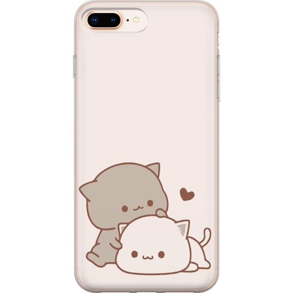 Kompatibelt Mobilskal till Apple iPhone 8 Plus Kawaii Söta katter