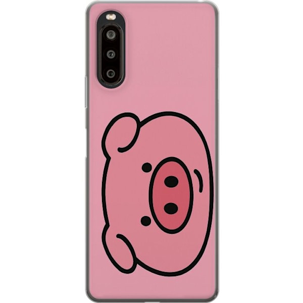 Sony Xperia 10 II Läpinäkyvä kuori Kawaii Piggy