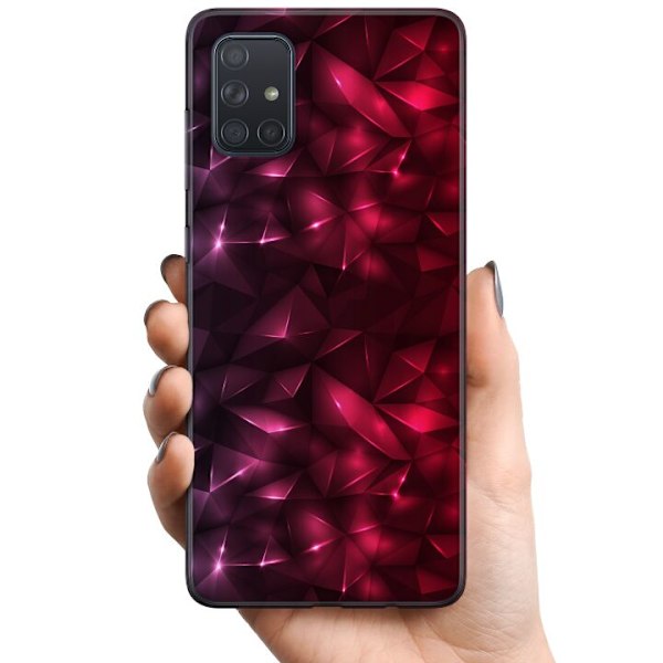 Samsung Galaxy A71 TPU Matkapuhelimen kuori Kiusoittava Punainen