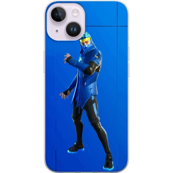 Apple iPhone 14 Gjennomsiktig deksel Fortnite - Ninja Blue