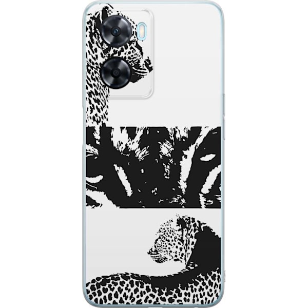 OnePlus Nord N20 SE Läpinäkyvä kuori Leopard Faces