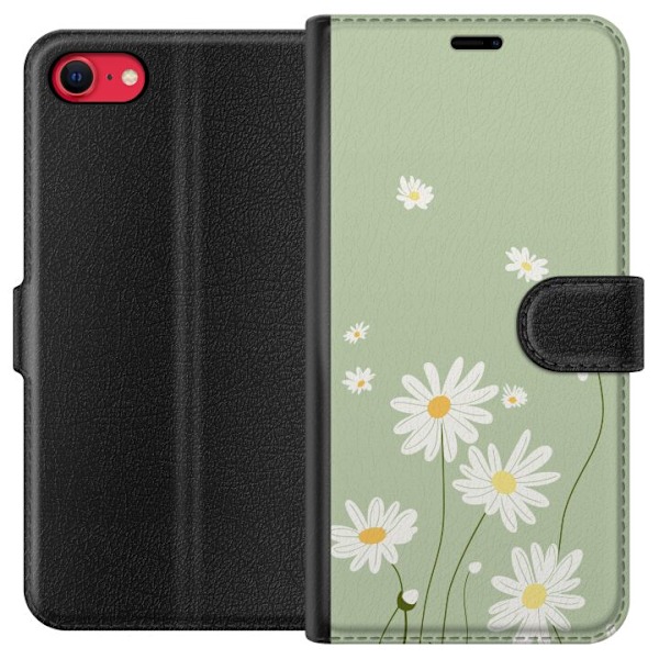 Apple iPhone 8 Lommeboketui Prestekrager - blomstrete mønster