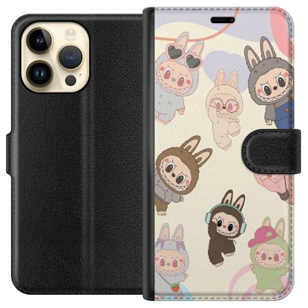 Apple iPhone 15 Pro Max Tegnebogsetui Labubu Pop Mart Samling Motiv Figur Samling Design Populært Art Toy Pop Mart Kreativ Grafisk