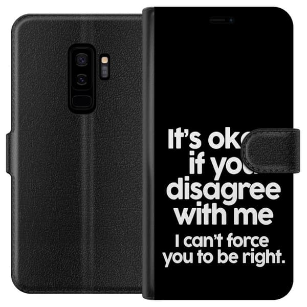 Kompatibelt Lommeboketui til Samsung Galaxy S9+ Tekst