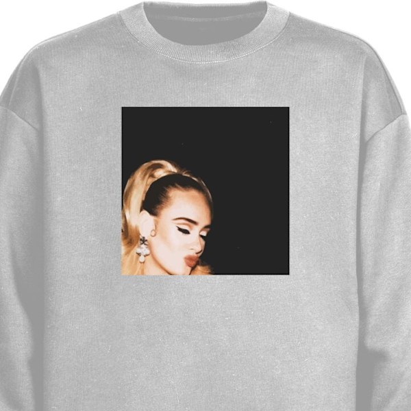 Sweatshirt for Voksen | Klassisk Collegegenser Adele grå XXL