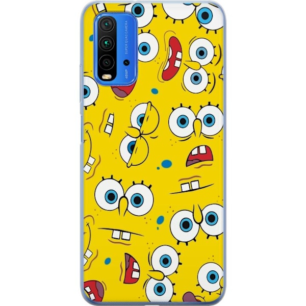Xiaomi Redmi 9T Genomskinligt Skal SpongeBob SquarePants