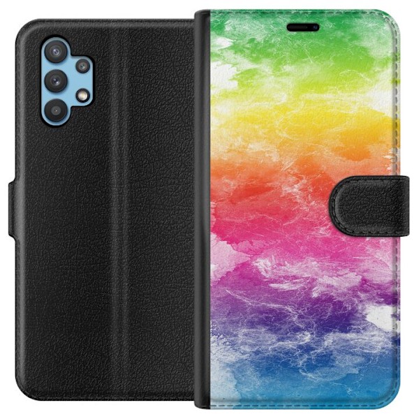 Samsung Galaxy A32 5G Tegnebogsetui Vandfarvet Fade