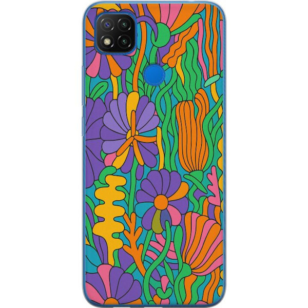 Xiaomi Redmi 9C NFC Genomskinligt Skal Color Pop