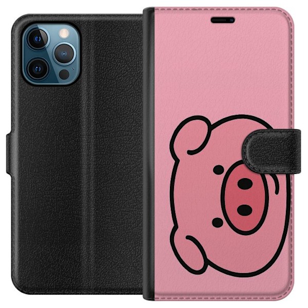 Apple iPhone 12 Pro Max Lommeboketui Kawaii Piggy