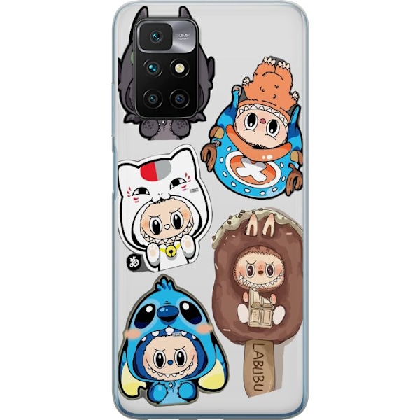 Xiaomi Redmi 10 Gjennomsiktig deksel Labubu figure samling - P