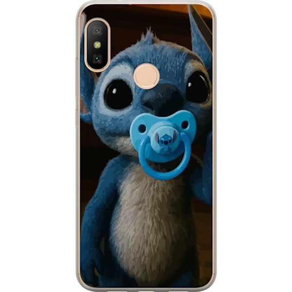 Xiaomi Redmi 6 Pro Läpinäkyvä kuori Stitch & Napp - vauvateema söpöllä hahmolla