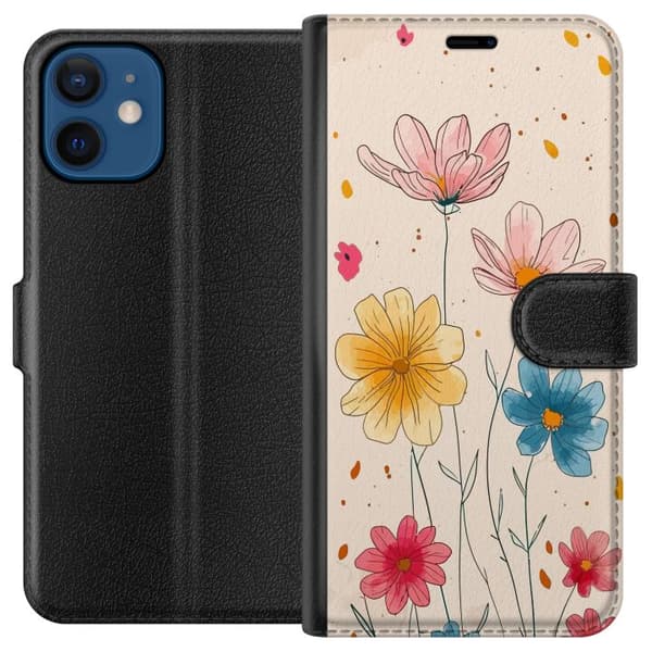 Kompatibelt Plånboksfodral till Apple iPhone 12 mini Sommar