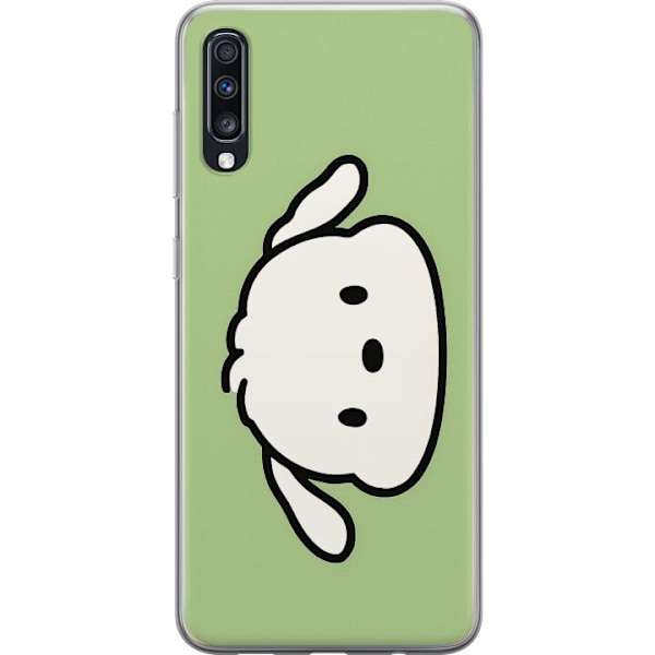 Samsung Galaxy A70 Gjennomsiktig deksel Snoopy Flip