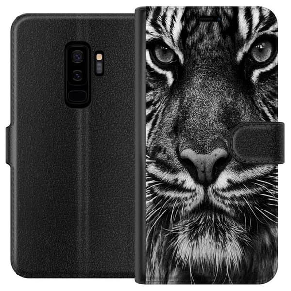 Kompatibel Tegnebogsetui til Samsung Galaxy S9+ Tiger