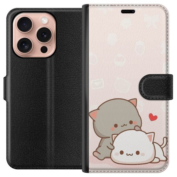 Apple iPhone 16 Pro Lompakkokotelo Kawaii