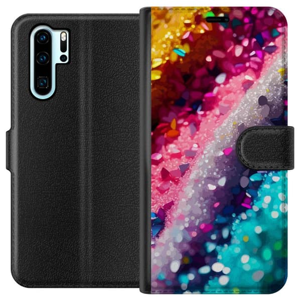 Kompatibel Tegnebogsetui til Huawei P30 Pro Glitter