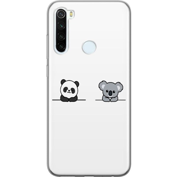 Xiaomi Redmi Note 8 Läpinäkyvä kuori Panda Koala