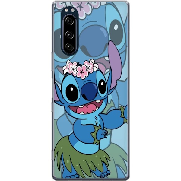 Sony Xperia 5 Läpinäkyvä kuori Stitch tähtien alla - Taianomainen Anime-tyyli