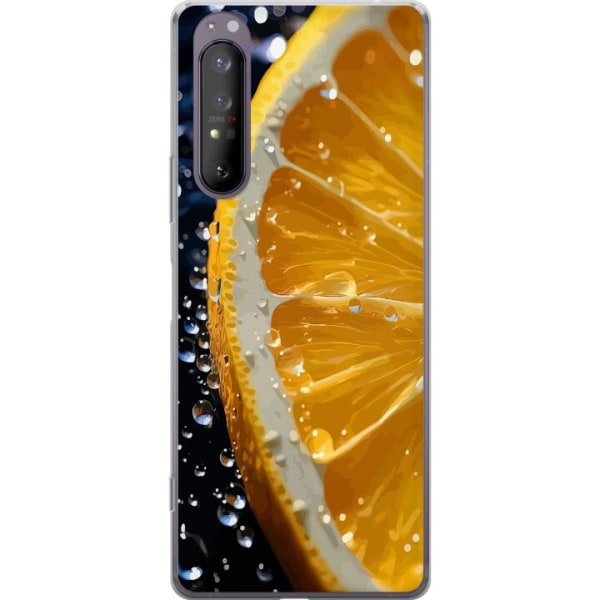 Sony Xperia 1 II Gjennomsiktig deksel Appelsin