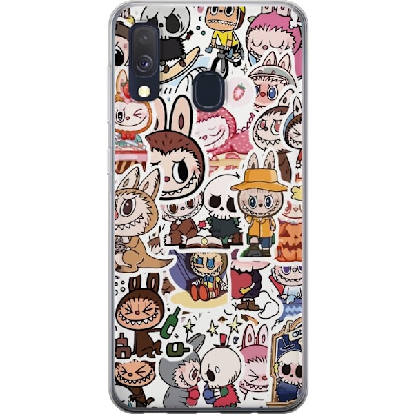 Samsung Galaxy A40 Gennemsigtig cover Labubu All-Stars – POP