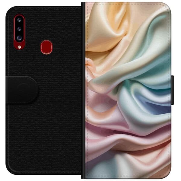 Kompatibelt Plånboksfodral till Samsung Galaxy A20s Silke