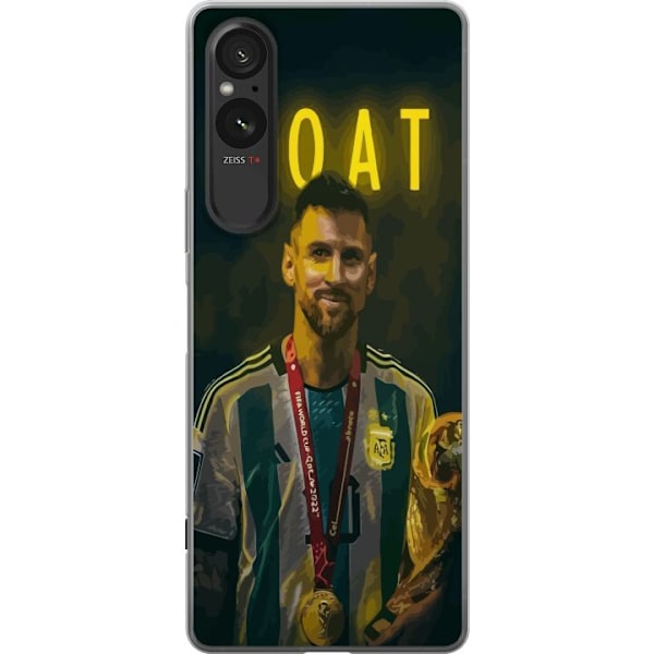 Sony Xperia 5 V Gjennomsiktig deksel Geit Messi