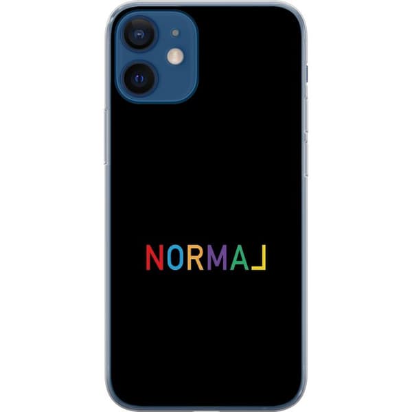 Kompatibelt Mobildeksel til Apple iPhone 12 Färgglad Normal text svart