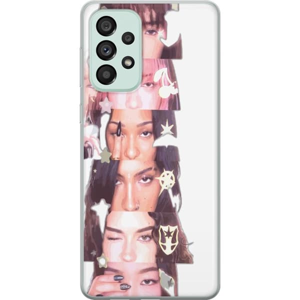 Kompatibelt Mobilskal till Samsung Galaxy A73 5G KATSEYE vit