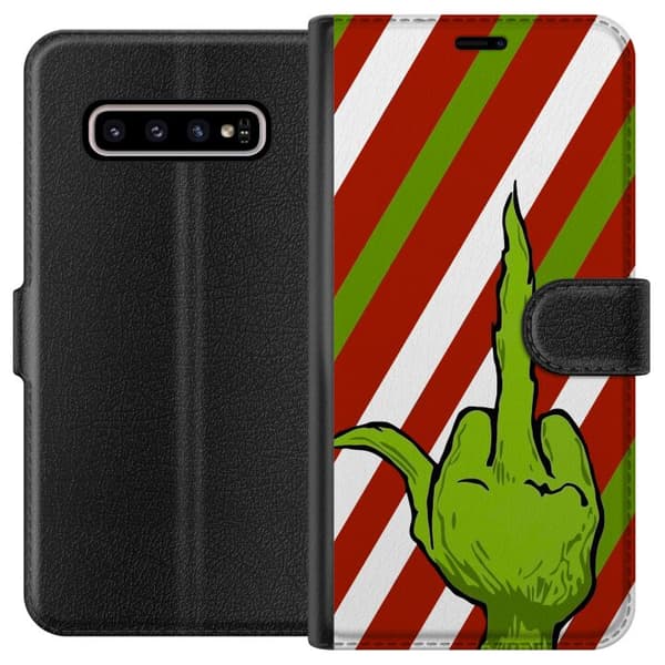 Kompatibelt Lommeboketui til Samsung Galaxy S10+ Grinch