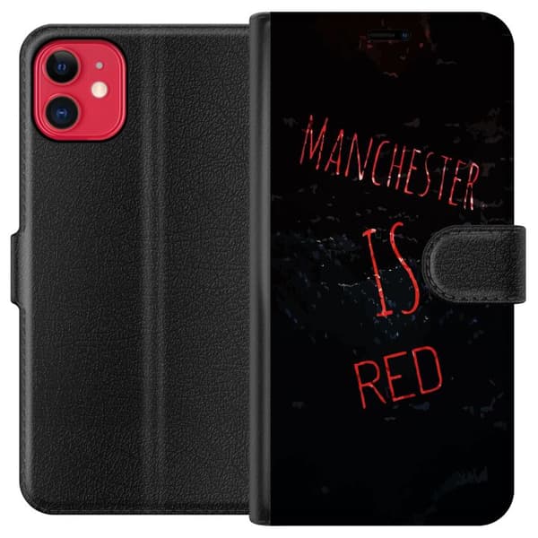 Kompatibel Tegnebogsetui til Apple iPhone 11 Manchester United