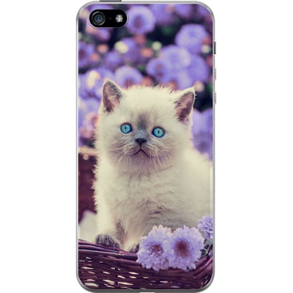 Apple iPhone 5 Läpinäkyvä kuori Kissa