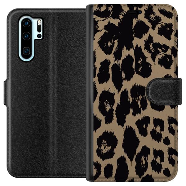 Kompatibelt Lommeboketui til Huawei P30 Pro Leopard