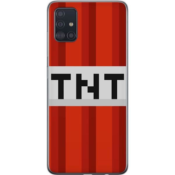 Samsung Galaxy A51 Läpinäkyvä kuori Minecraft TNT