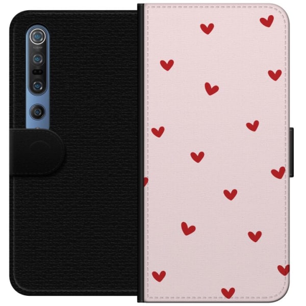 Xiaomi Mi 10 Pro 5G Plånboksfodral Hjärtan