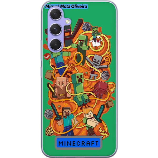 Samsung Galaxy A54 Genomskinligt Skal Minecraft