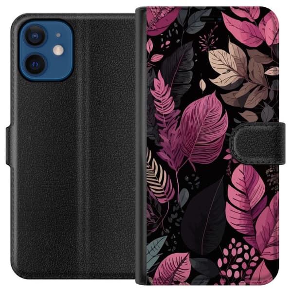 Kompatibelt Plånboksfodral till Apple iPhone 12 Löv