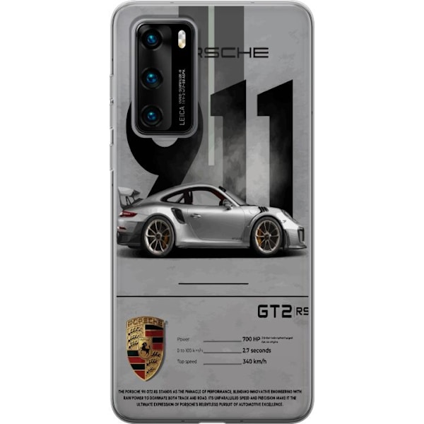 Huawei P40 Läpinäkyvä kuori Porsche 911