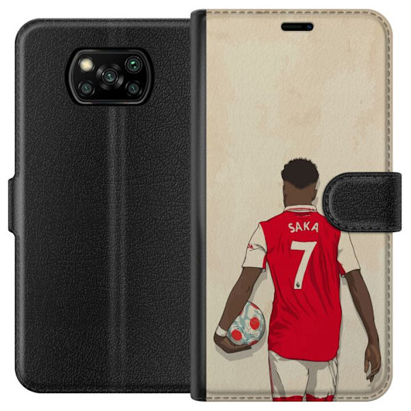 Xiaomi Poco X3 NFC Lompakkokotelo Arsenal FC Jalkapallo Arsenal FC Motiivi Pelaaja Premier League Englanti Suosittu Urheilulaji Jalkapallotähti Lonto