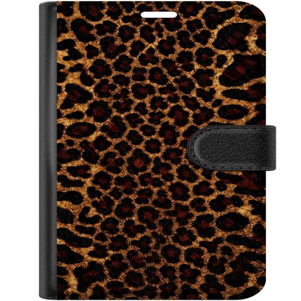Kompatibelt Plånboksfodral till Apple iPhone Duo Wild Leopard brun