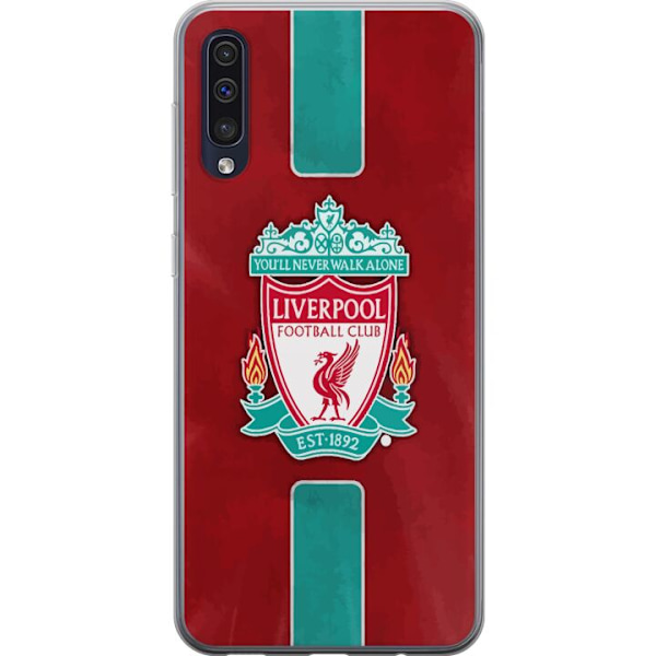 Samsung Galaxy A50 Genomskinligt Skal Liverpool FC – Klassisk Fotbollsstolthet i Rött