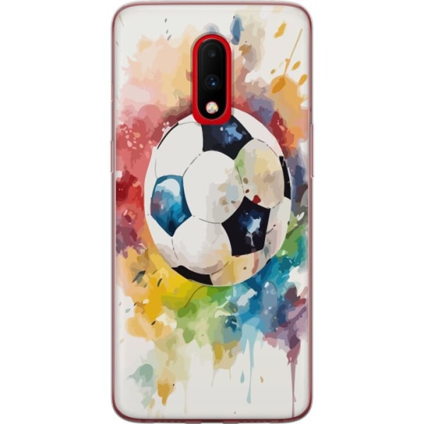 OnePlus 7 Genomskinligt Skal Fotboll