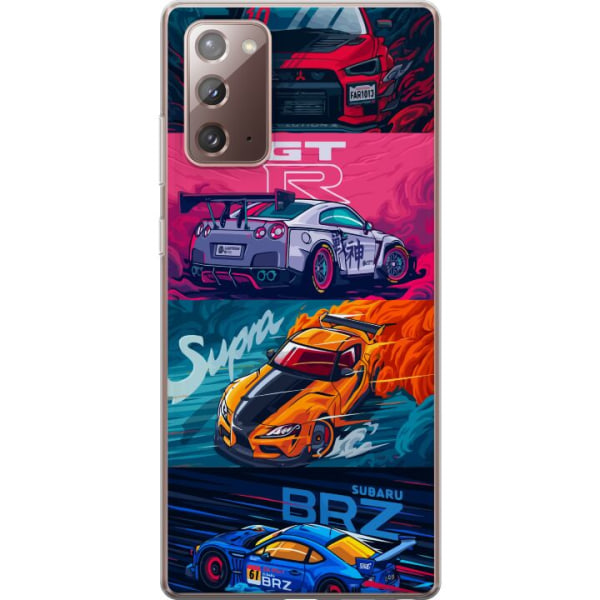 Samsung Galaxy Note20 Läpinäkyvä kuori Subaru Racing