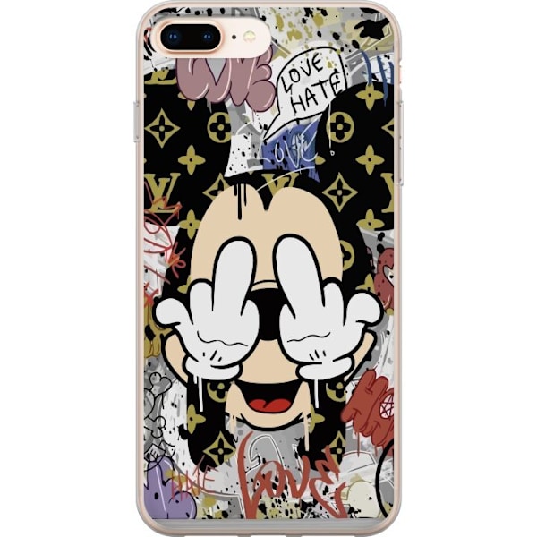 Apple iPhone 8 Plus Läpinäkyvä kuori Mikki Hiiri