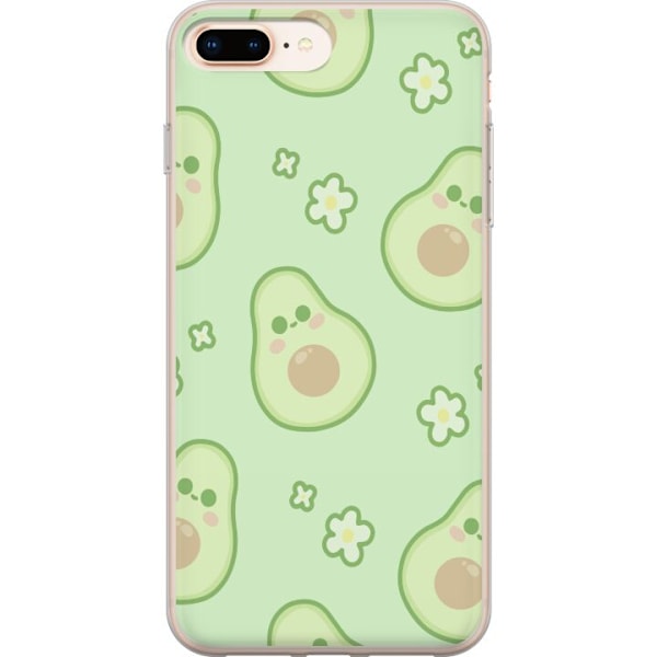 Apple iPhone 7 Plus Läpinäkyvä kuori Avokado Makea