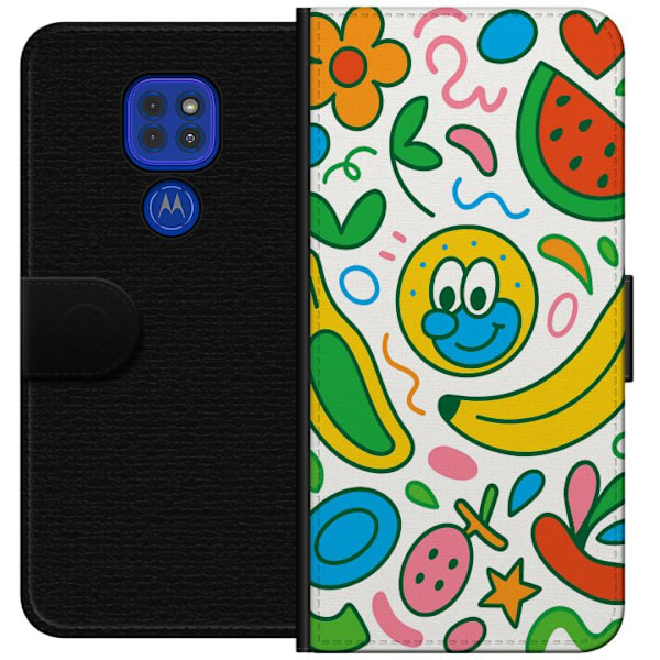 Motorola Moto G9 Play Tegnebogsetui Sommerfugle Slør
